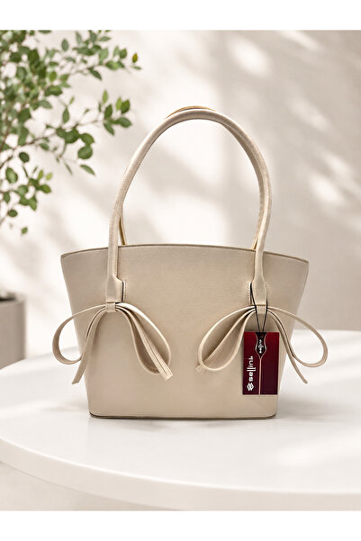 Sellini Women's Ribbon Shoulder Bag Cream
