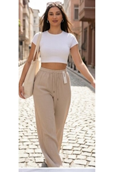 Double.Tt Women's Palazzo Cut Soft Fabric Top Quality Pants