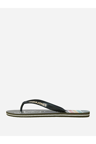 Jack & Jones Palm Print Flip Flops