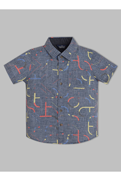 INFINITY By Styli Kids Abstract Printed Short Sleeves Shirt