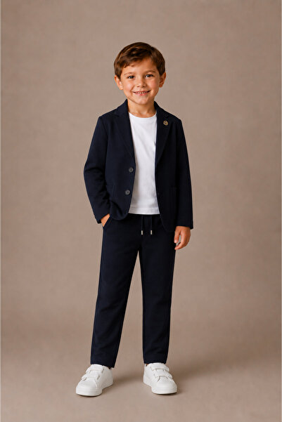 Atlas Kids Boys' Unlined Blazer Suit Set of 4 - Wedding Graduation Special Oc...