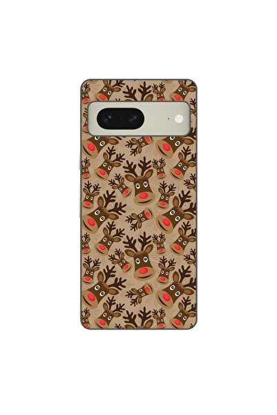 OEM Husa compatibila cu Google Pixel 8 Silicon Gel Tpu Model Craciun Rudolf P...
