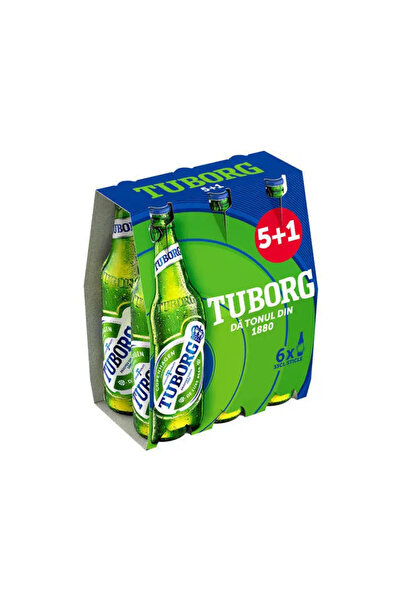 Tuborg Blonde Beer 0.33 L Sticlă 5+1
