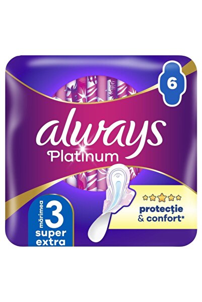 Vader Absorbante, Always, 6 buc Platinum Ultra Night,
