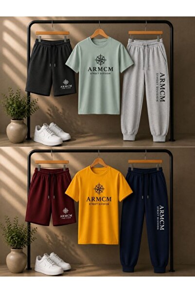 armicem ARMCM Unisex komplet od 2 delova sa printom: šorts i trenirka | 6 kom...