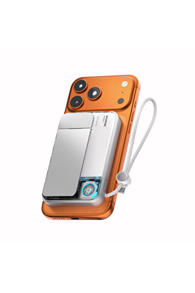 Sharge Icemag 3 Soğutucu Fanlı Standlı 10000 mAh Qi2 25W MagSafe Uyumlu Şeffa...