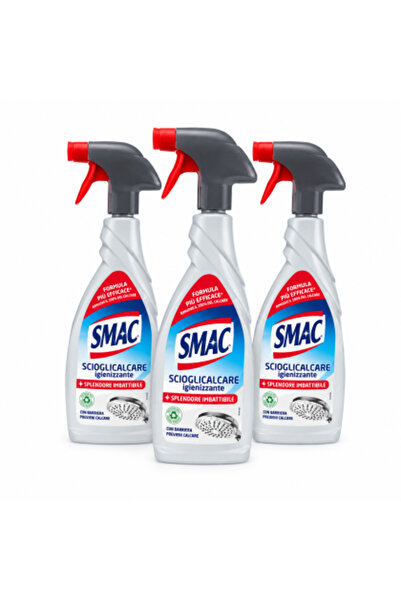 SMAC Set de 3 x Scioglicalcare Igienizzante, spray anti-calcar, 650 ml, pentr...