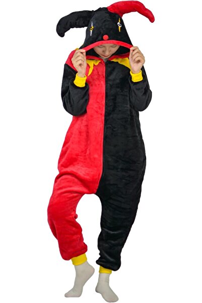 Other RANSUU Costum Salopetă Clovn Joker Relaxo, Pijama Salopetă pentru Adulț...