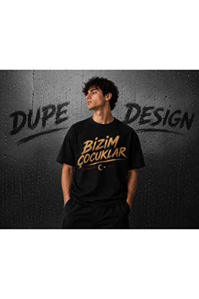 Dupe Design ΤΑ ΠΑΙΔΙΑ ΜΑΣ Μπλουζάκι μεγάλου μεγέθους με στάμπα τουρκικής σημαίας