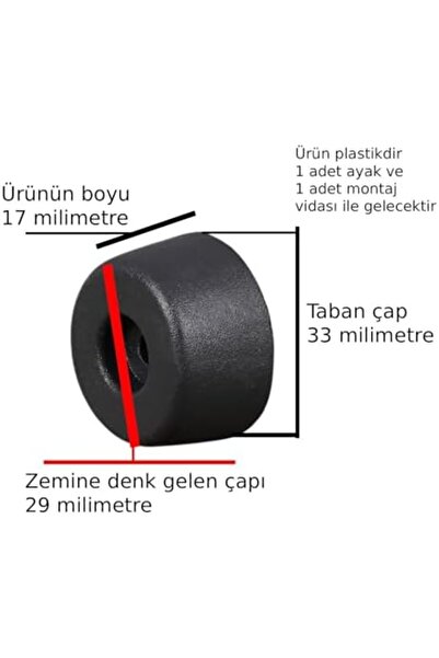 Yıldızan Nzr Beautestore Table Chair Sofa Bookshelf Unit Foot Riser Plastic F...