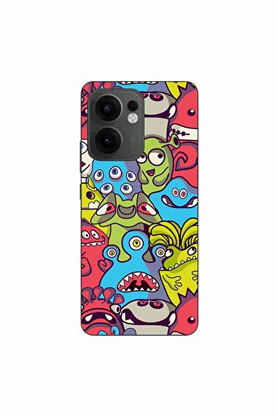 OEM Husa compatibila cu Oppo Reno13 F Silicon Gel Tpu Model Squishi Monsters