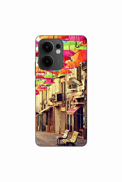 OEM Husa compatibila cu Oppo Reno13 F Silicon Gel Tpu Model Strada Umbrele Co...