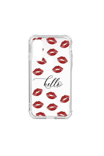 bestcase Husa Anti Shock Silicon Compatibila Cu Motorola Moto E40, Hello Kiss...
