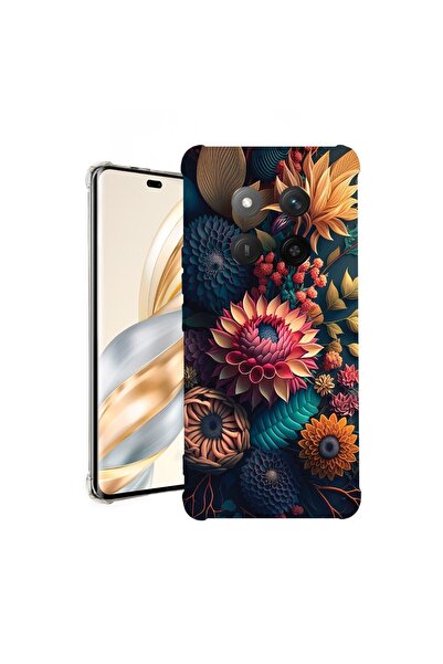 bestcase ¬Æ Husa pentru Honor Magic7 Lite, Anti Shock 1.5MM, Colorful Flowers...