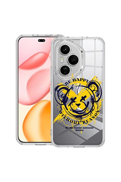 bestcase Прозрачен силиконов калъф за Honor 400 Pro, Мече Би Хепи, 2036424 T ...