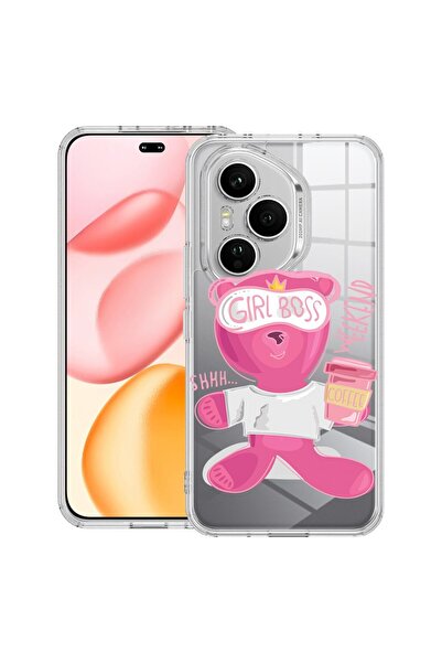 bestcase Διαφανής Θήκη Σιλικόνης για Honor 400 Pro, Αρκουδάκι - Gril Boss, 20...