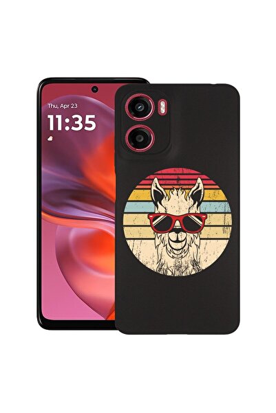 bestcase ¬Æ Husa pentru Motorola Moto G05, Oldschool LLama, Slim Silicon 0.8M...