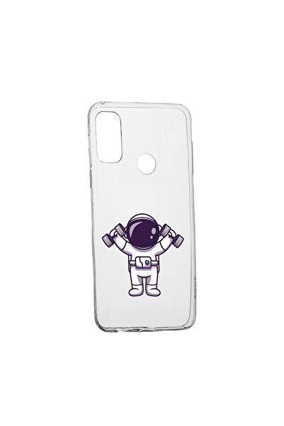 bestcase Husa Silicon Compatibila Cu Oppo A15 , Astronaut Gym, rezistenta la ...
