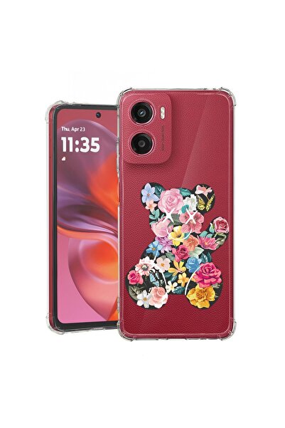 bestcase ¬Æ Husa compatibila Motorola Moto E15, Anti Shock 1.5MM, Teddy Bear ...