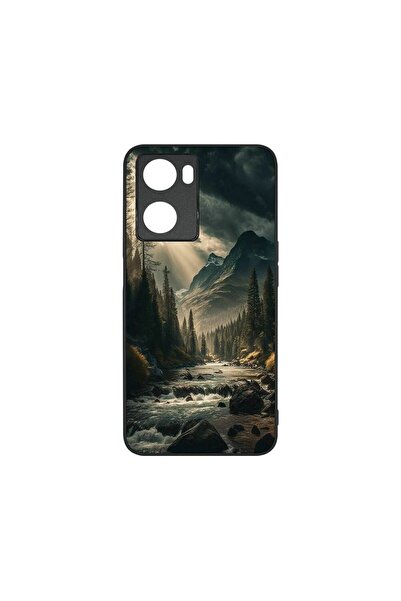 bestcase Λεπτή Γυάλινη Θήκη, Συμβατή με OPPO A77 4G / A77s, Όμορφη Φύση, Χρώμ...