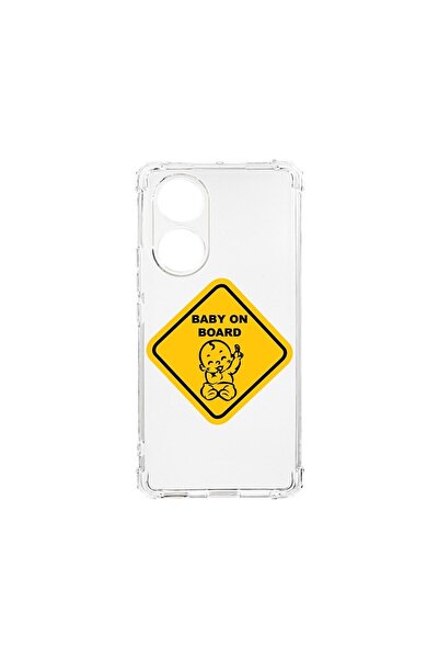 bestcase Husa Anti Shock 1.5MM, compatibilă cu OPPO A38, Baby On Board, Tehno...
