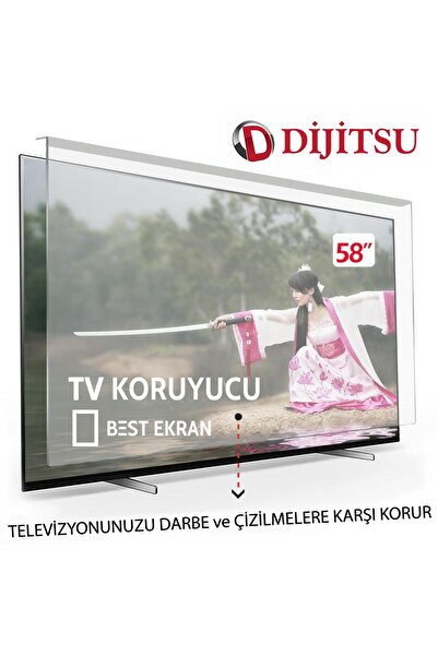 Bestekran Dijitsu 58" inç 147 EKRAN Kırılmaz Tv KORUYUCU | DJT58147