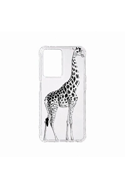 bestcase Anti Shock Case, Compatible with OPPO A77, Giraffe, Shockproof, Came...