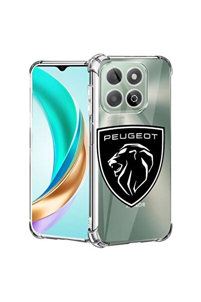 bestcase Съвместим калъф за Honor X8C, Удароустойчив 1.5ММ, Пежо, Защита на к...