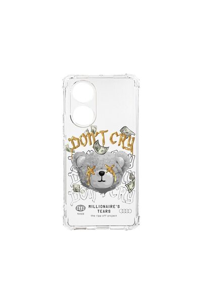 bestcase Husa Anti Shock 1.5MM, compatibilă cu OPPO A18, Teddy Bear Millionai...