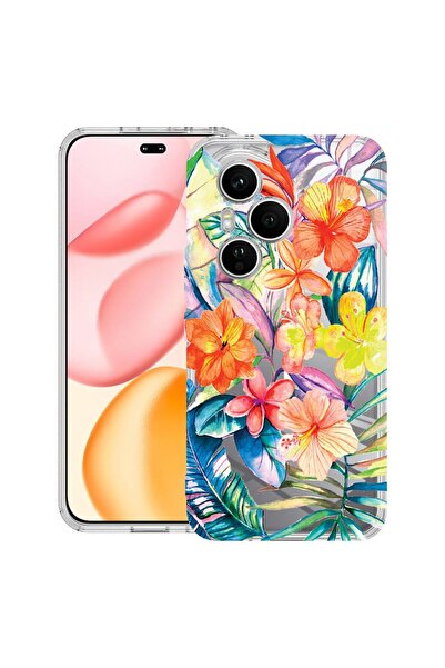 bestcase ¬Æ Husa Clear Silicon pentru Honor 400 Pro, Topical Flowers, 2036424...