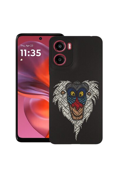 bestcase Θήκη για Motorola Moto E15 / Moto G05, Καλλιγραφία Ραφίκι, Λεπτή σιλ...