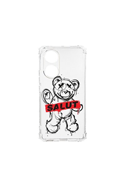 bestcase ¬Æ Husa Anti Shock 1.5MM, compatibila cu OPPO A18, Teddy Bear Salut,...