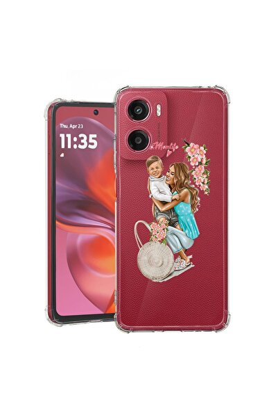 bestcase Θήκη για Motorola Moto G06 με σχέδιο  "Mom Life With a Boy ", Αντικρ...
