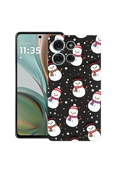 bestcase ¬Æ Husa pentru Motorola Moto G75, Snowman, Slim Silicon 0.8MM, Antis...