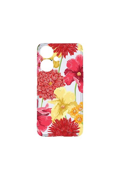 bestcase Husa BestCase® Silicon Transparent, Compatibilă cu Honor X7b, Flori ...
