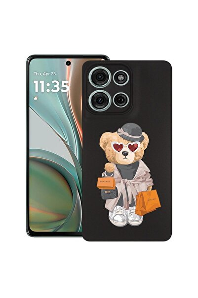 bestcase ¬Æ Husa pentru Motorola Moto G75, Teddy Bear Shopping, Slim Silicon ...