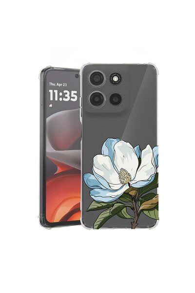 bestcase ¬Æ Husa Anti Shock Compatibila cu Motorola Edge 50 Fusion, Floral - ...