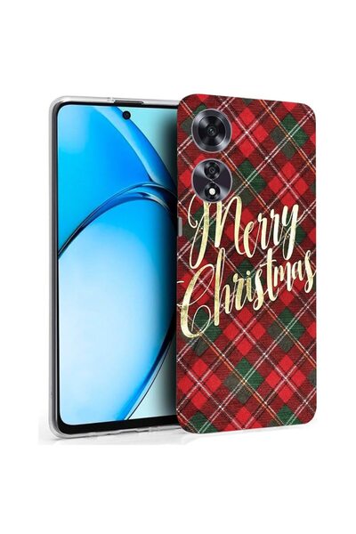 bestcase ¬Æ Husa pentru OPPO A60 4G, Clear Silicon 2MM, Merry Christmas, Anti...