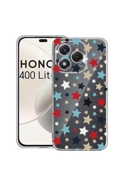 bestcase Husa pentru Honor 400 Lite 5G, BestCase¬Æ Clear Silicon 2MM, Stars, ...