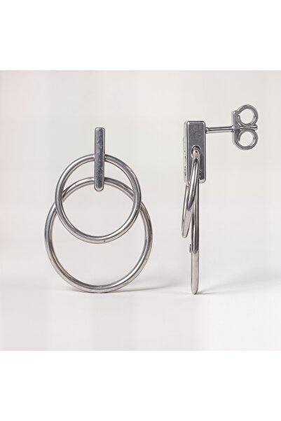 Oria Jewelry Cercei din argint 925 double ring