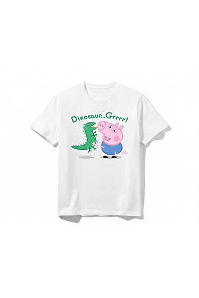 URBANTRENDSTORE Unisex dečija biciklistička majica sa temom Peppa Pig, okrugl...