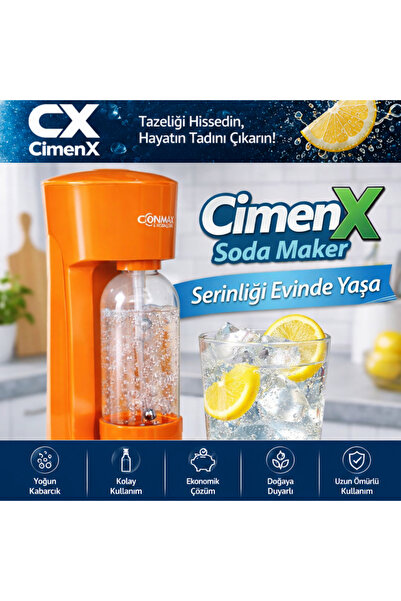 Conax CimenX Soda Maker – Prestige Orange