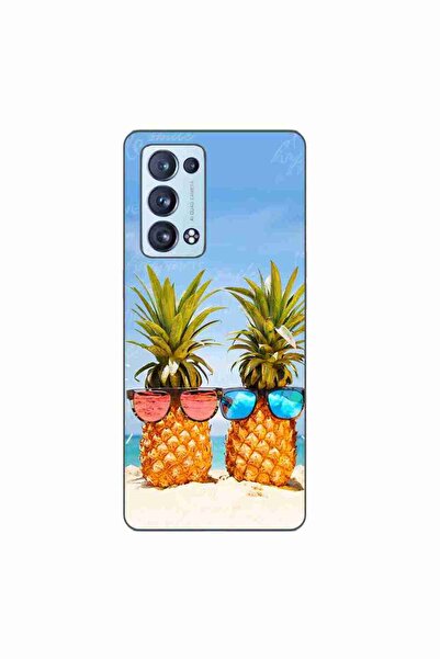 OEM Husa compatibila cu Oppo Reno6 Pro 5G Silicon Gel Tpu Model Beach Pinneaples
