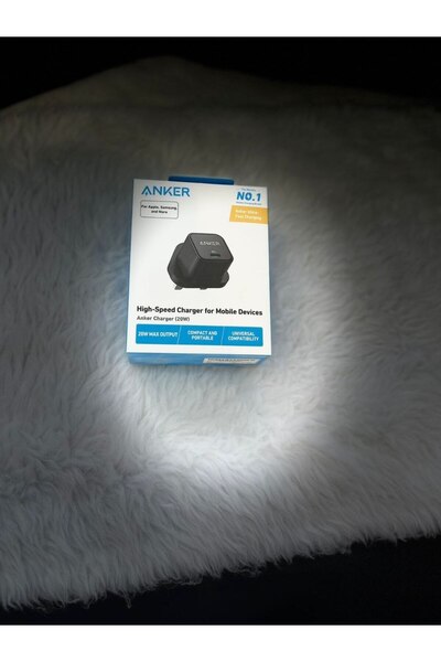 ArkanApple شاحن جداري أنكر (Anker) السريع بقوة 20 واط - منفذ PD (Type-C) لتوا...