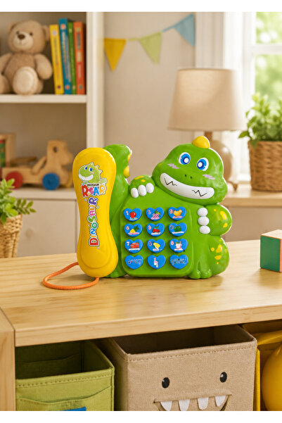 DAT Kids Dinosaur Phone Musical Toy Set with Light & Sound, Educational Fruit...