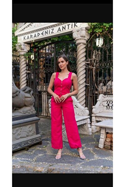 neslihansarıca Two-Piece Set, Cropped Blouse, Elasticated Trousers, Top and B...