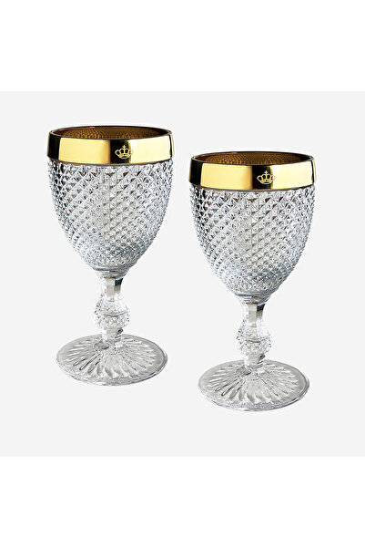 Vista Alegre Bicos Altın Cam Kadeh Seti 280 Ml