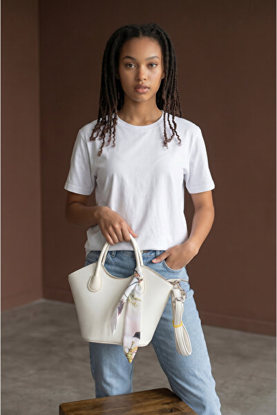 NZCLUB Zippered Short Handle Bag with Lining and Scarf Women's Hand and Shoul...