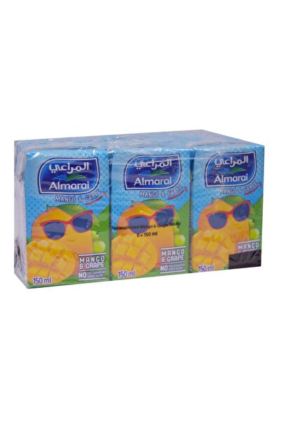 Almarai Mango & Grape Juice 6x150ml Pack