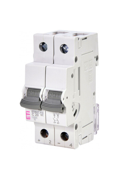 Eti circuit breaker Etimat P10-DC 2P C20 001903231